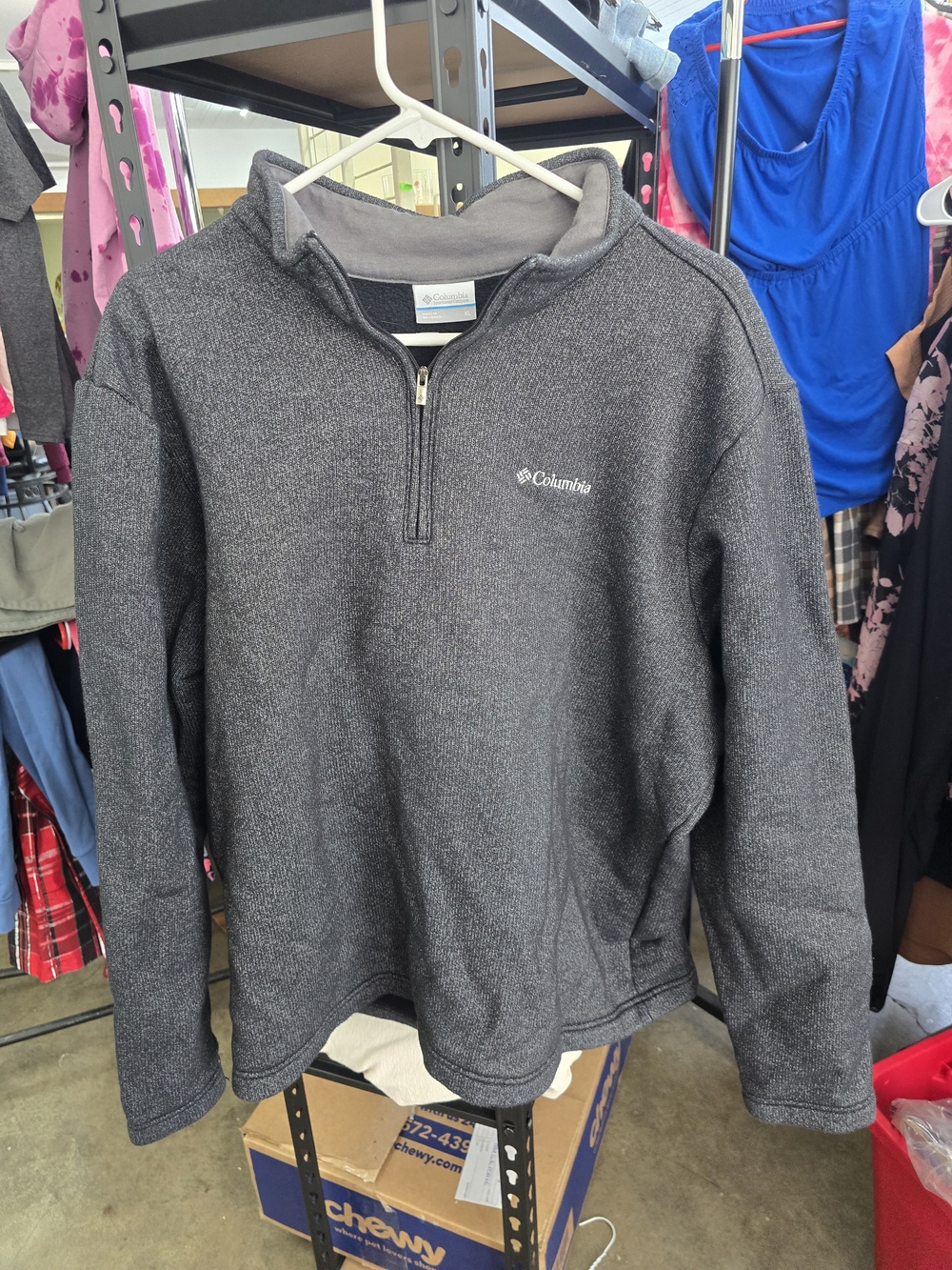 Columbia Dark Gray Half-Zip Fleece Pullover
